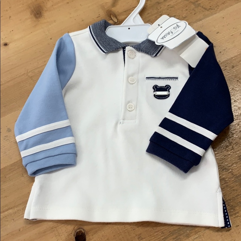 Baby boys long sleeve polo shirt